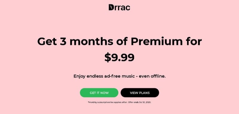 carrd template landing page spotify hommage