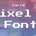 carrd pixel fonts illustration