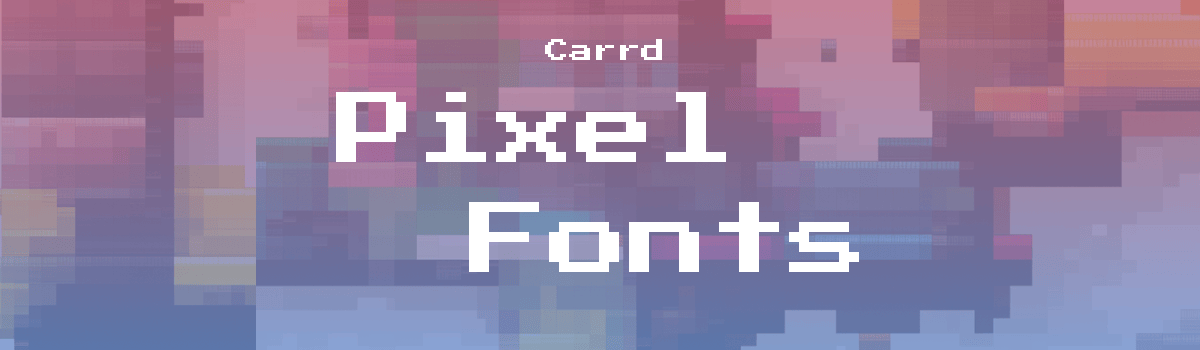 carrd pixel fonts illustration