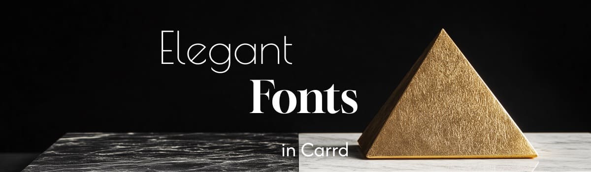 illustration that read elegant fonts in carrd