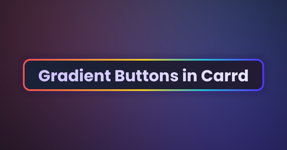 Gradient buttons in Carrd - A button with a rainbow gradient border and a subtle gradient label